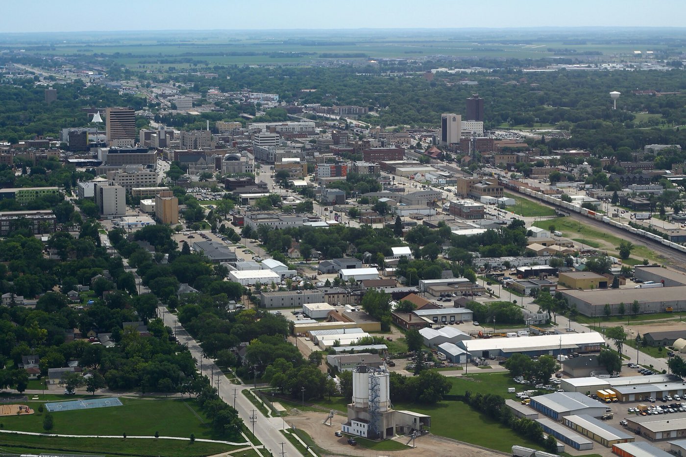 Downtown Fargo Aerial - Facing Southeast (51009704407).jpg